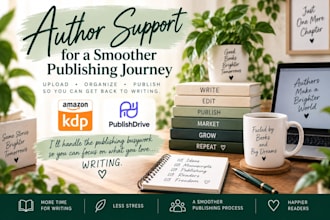 upload and manage your books on KDP and publishdrive