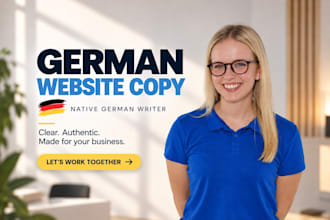 write professional german website copy for your business