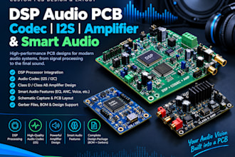design dsp audio pcb codec i2s amplifier and smart audio device