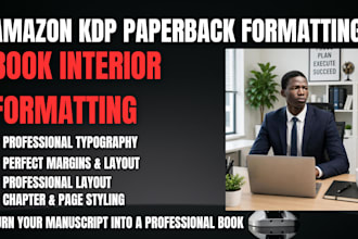 format your paperback book interior for amazon KDP