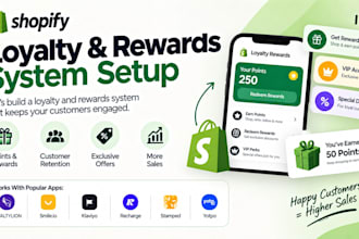 setup shopify loyalty and reward smile bon appstle joy casa rivo essent bloy