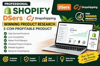 do shopify dsers cjdropshipping winning product research ecom profitable product