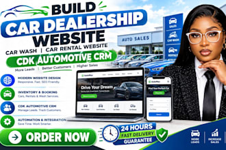 build car dearlership website car wash car rental website cdk automotive crm