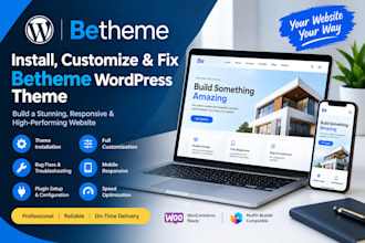 install, customize and fix betheme wordpress theme