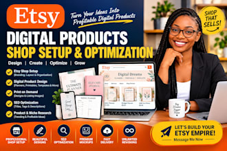 design etsy digital product design etsy shop setup etsy digital product etsy seo