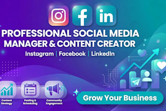 be your facebook page manager and content creator for business growth