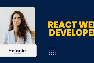 build a responsive react web application for your business