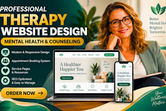 medical therapy website mental health wellness counseling website redesign