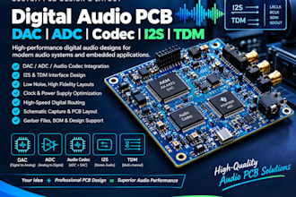 design digital audio dac adc codec i2s tdm pcb