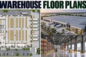 design warehouse floor plan permit logistics drawings building blueprint cad