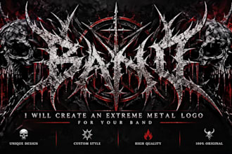 create an extreme metal logo for your band