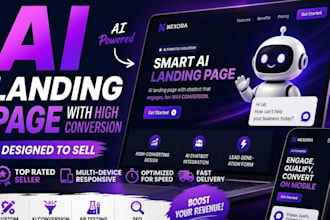 design a high converting ai landing page, saas landing page, and framer page