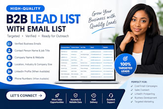 do b2b lead generation, lead scraping and targeted email list building