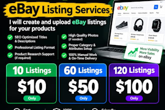 do ebay listing, ebay product listing, ebay lister, ebay product