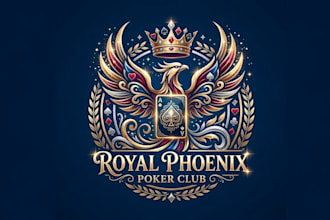 design graceful and fantastic poker logo design