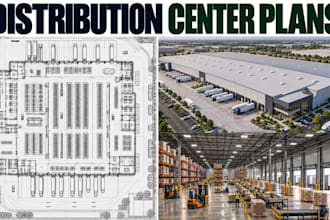 design distribution center floor plans logistics warehouse blueprint package