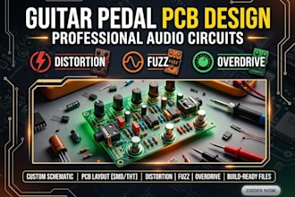 design guitar pedal pcb distortion fuzz overdrive audio effects circuit