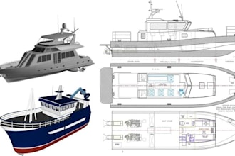 be your naval architect and marine engineer for ship boat yacht design