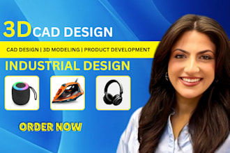 do 3d cad design, 3d cad modeling 3d product rendering and industrial design