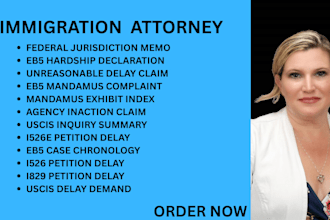 be your ny, ca,florida,nc immigration lawyer for writ of mandamus and eb5 delays