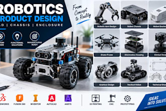 create effective robotics product design, robot chassis, robot enclosure cad