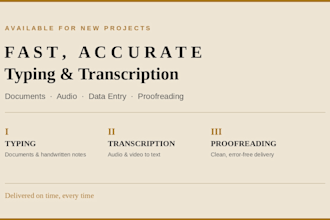 type, transcribe and proofread your files with speed and precision