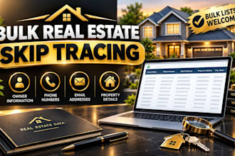 do bulk real estate skip tracing