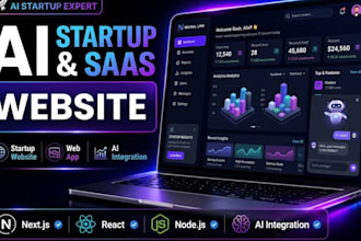 build a high converting ai startup website, saas landing page and framer website