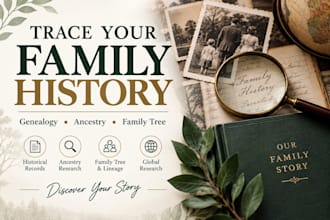 research your family history, genealogy, ancestry and family tree