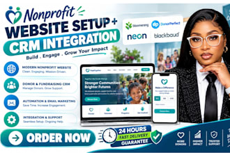 design nonprofit website setup bloomerang donorperfect neon blackbaud crm