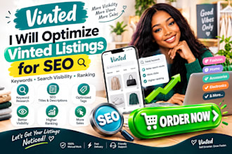 optimize vinted listings for SEO keywords search visibility and ranking expert