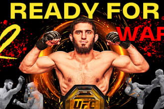 design professional ufc MMA and boxing youtube thumbnails