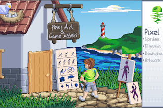 pixel artwork or assets