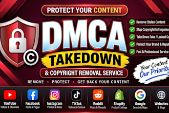 remove stolen content with dmca copyright takedown
