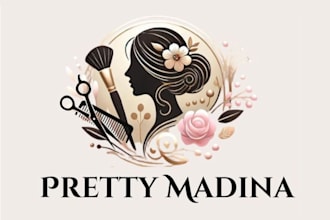 luxury cosmetic makeup and beauty logo for your brand