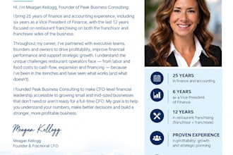 provide cfo level financial clarity to business owners