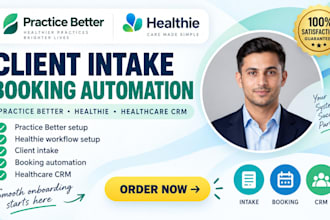 setup practice better healthie client intake booking automation
