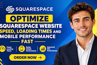 optimize squarespace website speed, loading times and mobile performance fast