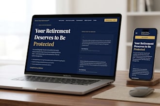build financial insurance retirement planning lead generation website