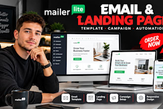 design mailerlite email template mailerlite landing page mailerlite campaign