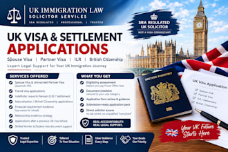 handle your UK spouse visa or ilr application as a UK immigration solicitor