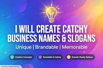 create catchy business names and slogans