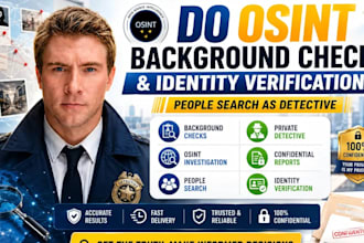 conduct an osint background check and social media investigation