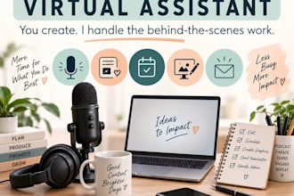 be your podcast and content virtual assistant