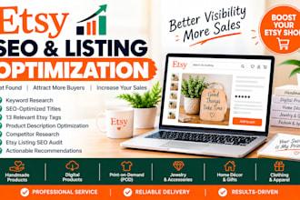 do promotion etsy shop product listings shop campaign audit optimize esty seo