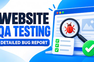 manually test your website and report bugs