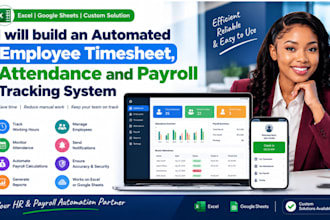 build an automated employee timesheet, attandance and payroll tracking system