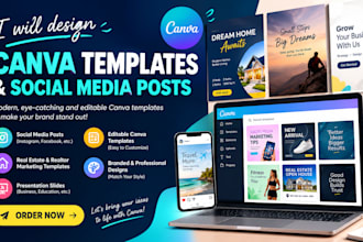 create canva social media templates editable posts and realtor marketing