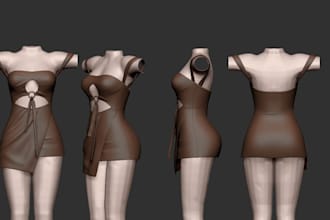 create second life, vrchat and roblox clothing with digital garment modeling
