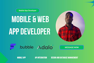 create new adalo bubble flutterflow ai mobile and ai web application